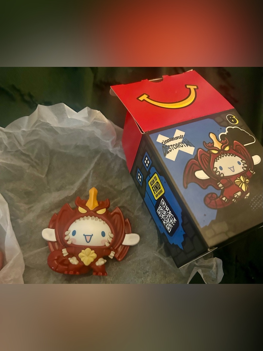 Cinnamoroll x Destoroyah hello Kitty, Godzilla Collab